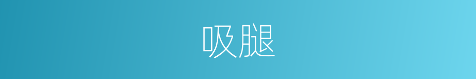 吸腿的同义词