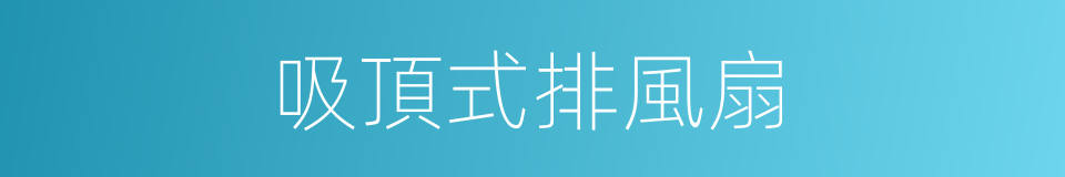 吸頂式排風扇的同義詞