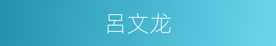 呂文龙的同義詞