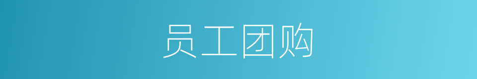 员工团购的同义词