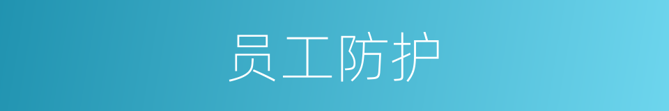 员工防护的同义词