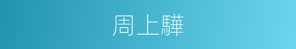 周上驊的同義詞