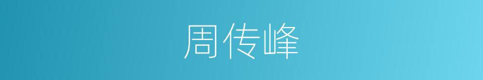 周传峰的同义词
