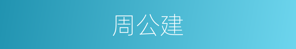 周公建的同义词