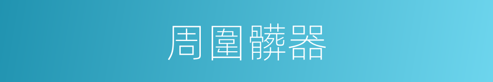 周圍髒器的同義詞