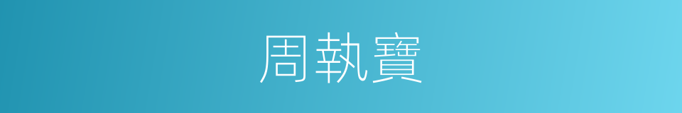 周執寶的同義詞
