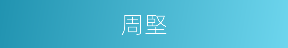 周堅的同義詞
