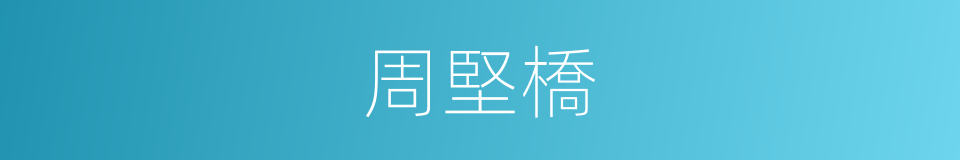 周堅橋的同義詞