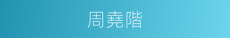 周堯階的同義詞
