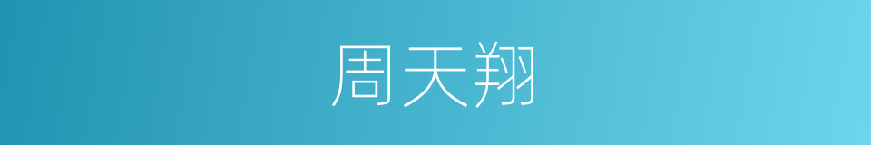 周天翔的同义词