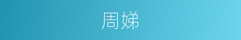 周娣的同义词
