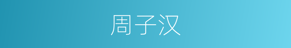 周子汉的同义词