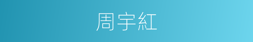 周宇紅的同義詞
