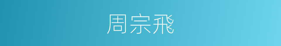 周宗飛的同義詞