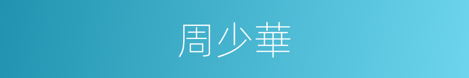 周少華的同義詞