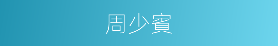 周少賓的同義詞