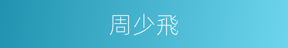 周少飛的同義詞