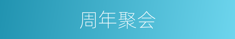周年聚会的同义词