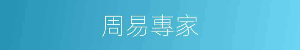 周易專家的同義詞