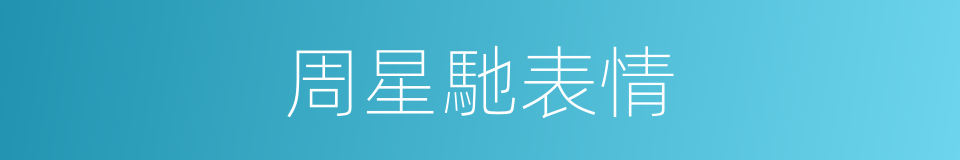 周星馳表情的同義詞