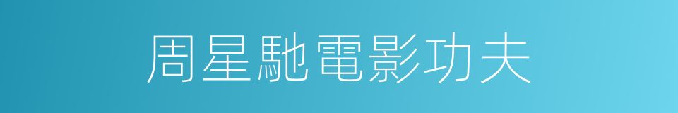 周星馳電影功夫的同義詞