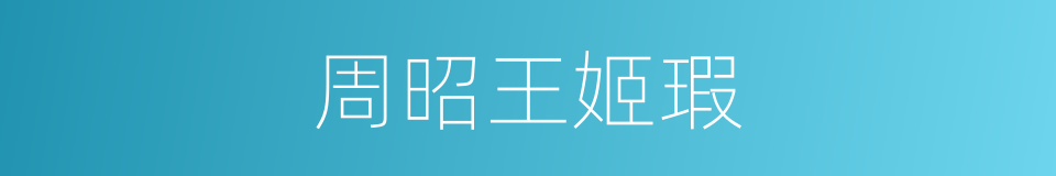 周昭王姬瑕的同义词