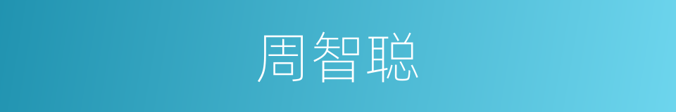 周智聪的同义词