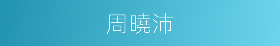 周曉沛的同義詞