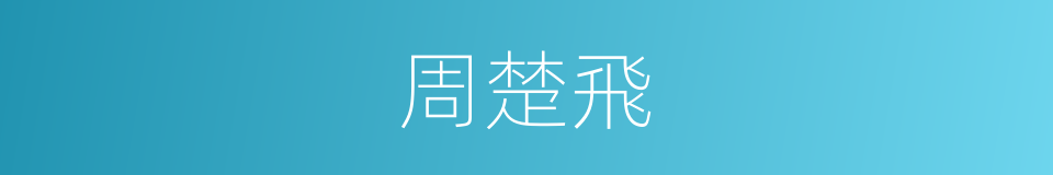 周楚飛的同義詞