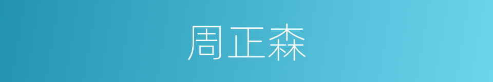 周正森的同义词