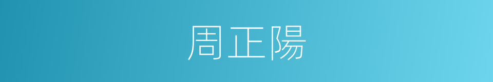 周正陽的同義詞