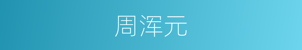 周浑元的同义词