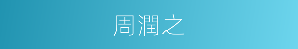 周潤之的同義詞