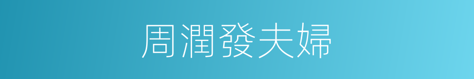 周潤發夫婦的同義詞