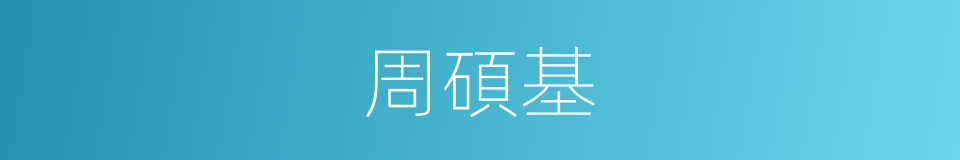 周碩基的同義詞