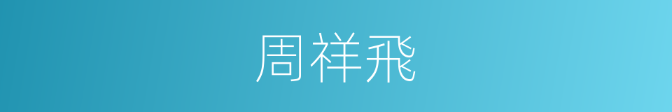 周祥飛的同義詞