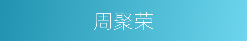 周聚荣的同义词