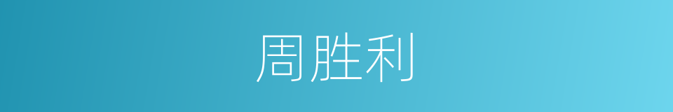 周胜利的同义词