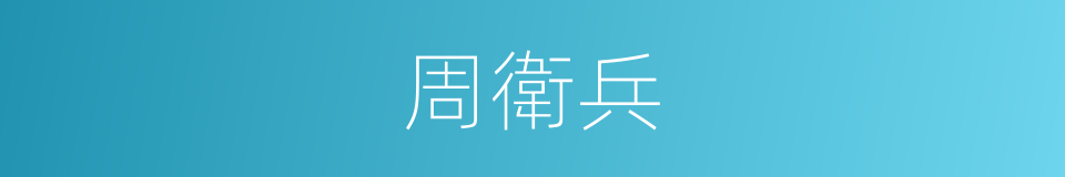 周衛兵的同義詞