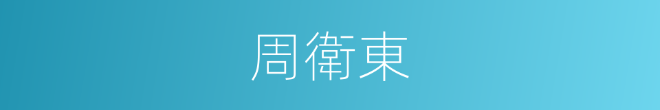 周衛東的同義詞