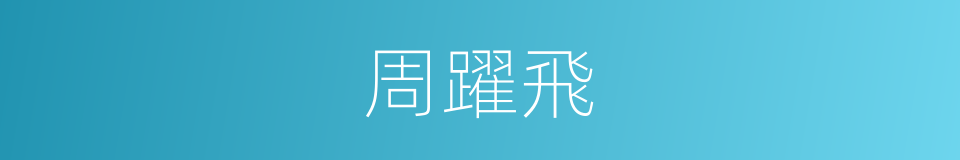 周躍飛的同義詞