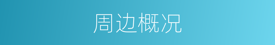 周边概况的同义词