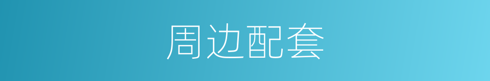 周边配套的同义词