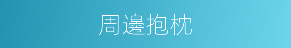 周邊抱枕的同義詞