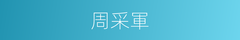 周采軍的同義詞