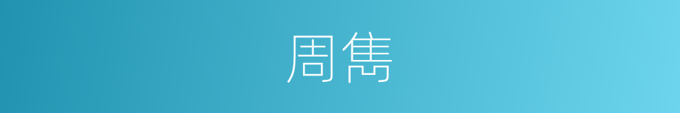 周雋的同義詞