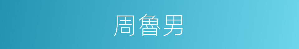 周魯男的同義詞