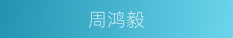 周鸿毅的同义词