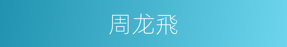 周龙飛的同義詞