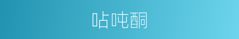 呫吨酮的同义词